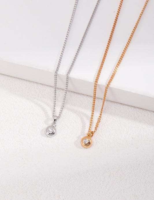 S925 Zirconia Necklace - Versatile Design Perfect for Layering
