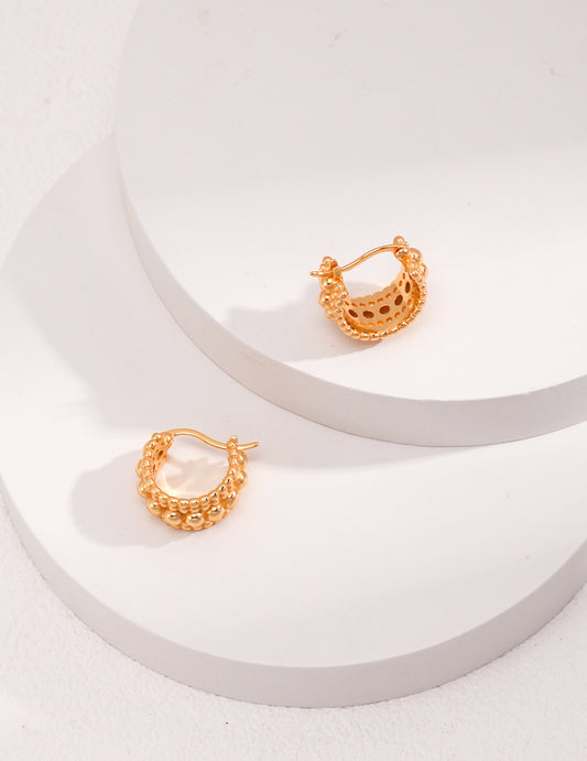 S925 French Minimalist Vintage-Style Earrings