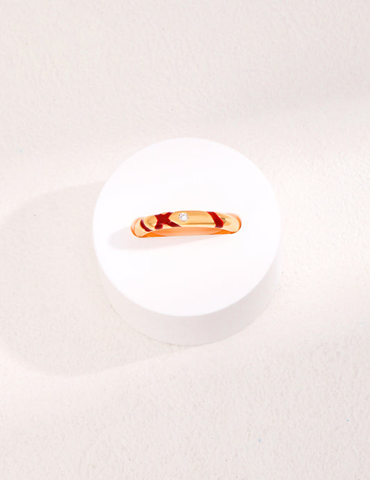 Silver 925 Zirconia Ring: Delicate beauty inspired by the red thread of fate