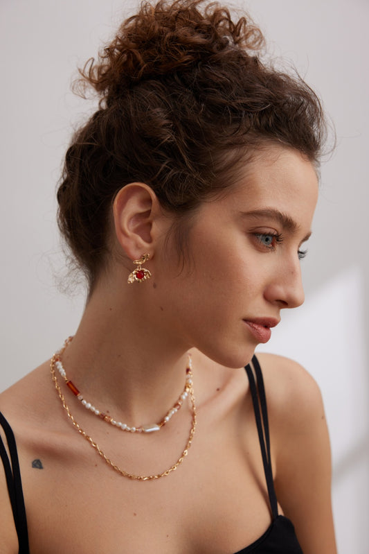 Sterling Silver 925 Agate Butterfly Motif Earrings: Vintage-Inspired Elegance
