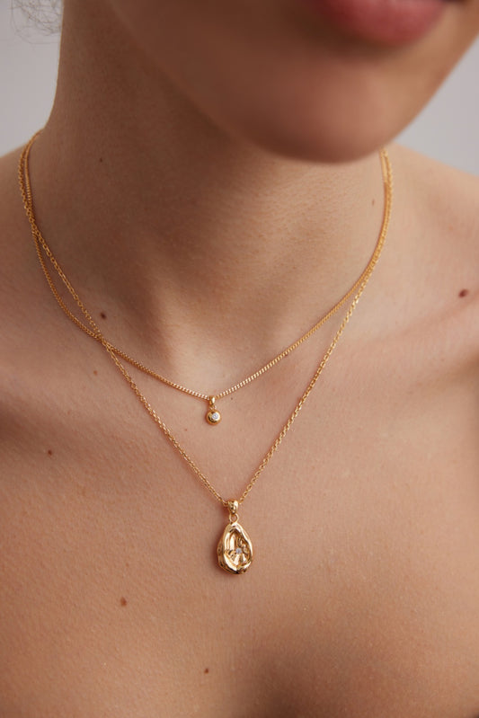 S925 Zirconia Necklace - Versatile Design Perfect for Layering