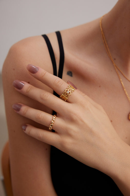 S925 Zirconia Vintage-Style Classic Design Ring