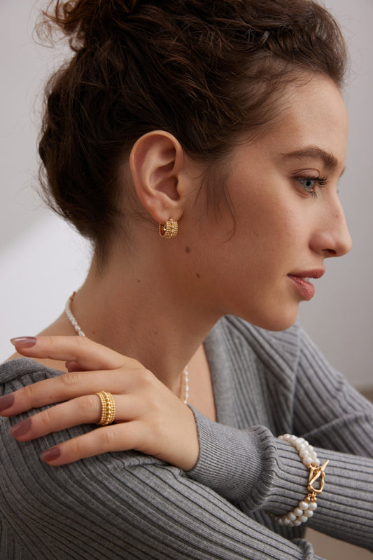 S925 French Minimalist Vintage-Style Earrings