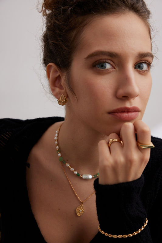 S925 Freshwater Pearl French Minimalist Necklace