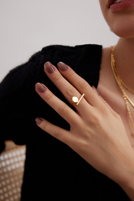 Sterling Silver 925 French Minimalist Nuance Ring