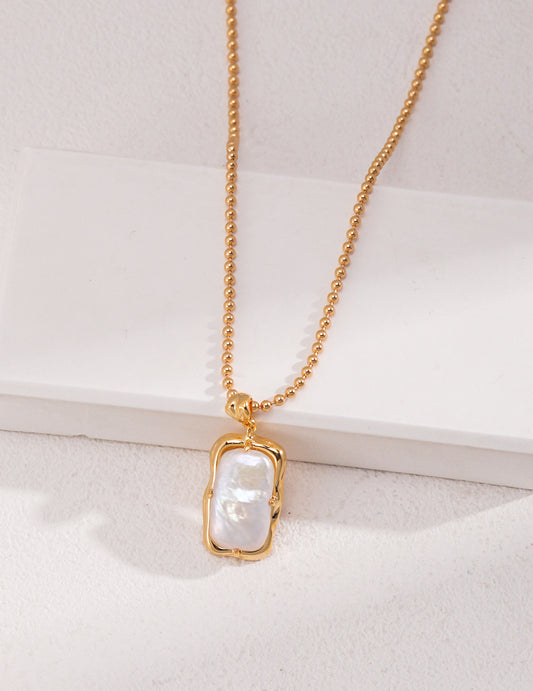 淡水パール ネックレス ヴィンテージゴールド エレガント 上品