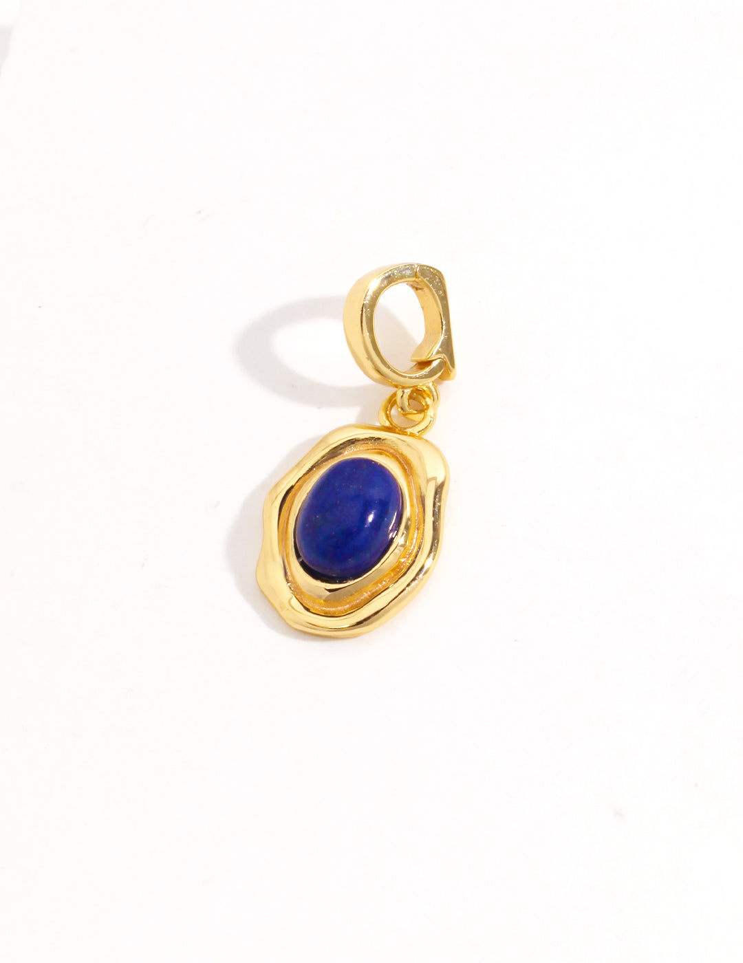 S925 Lapis Lazuli Pendant Top Vintage Gold