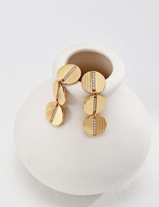 S925 Minimalist French Style Simple Silver Earrings