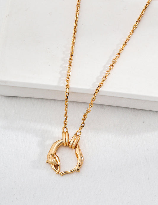 S925 Minimalist Silver Necklace Modern Design