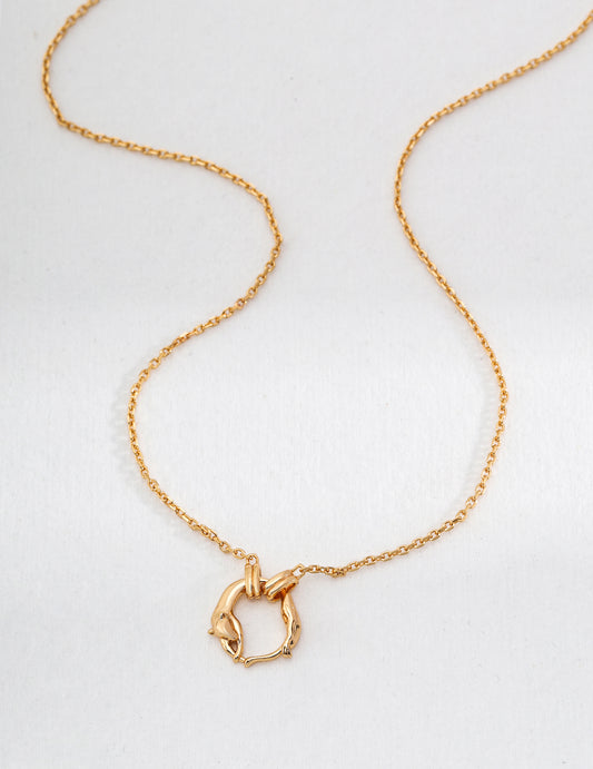 S925 Minimalist Silver Necklace Modern Design