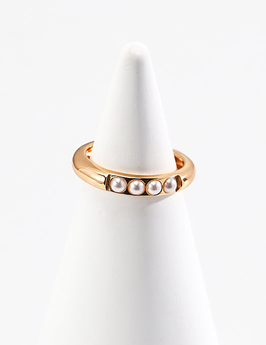 S925 High-Quality Shell Pearl Simple Elegant Ring
