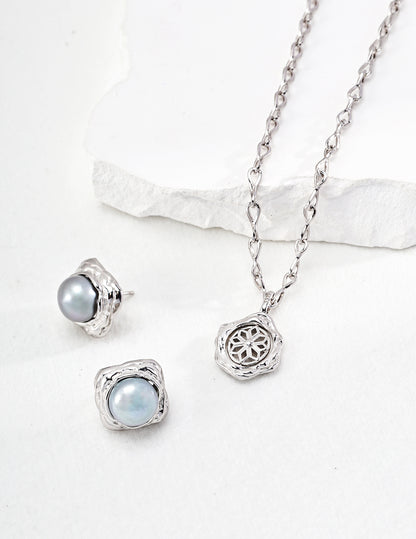 Sterling Silver 925 Vintage Style Pendant Top Minimalist Design
