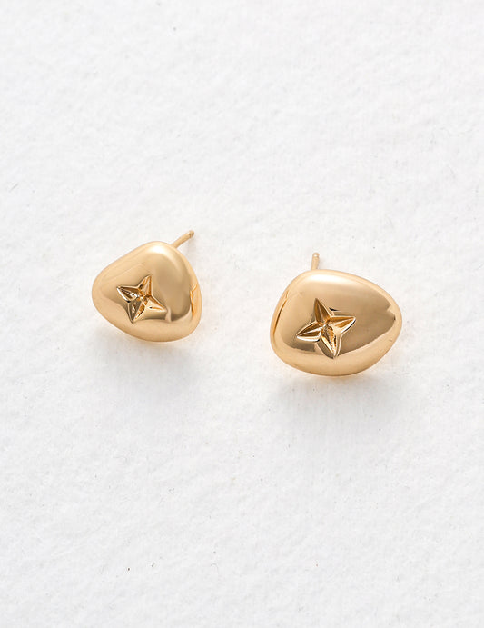 S925 Plain Silver Earrings Simple Elegant