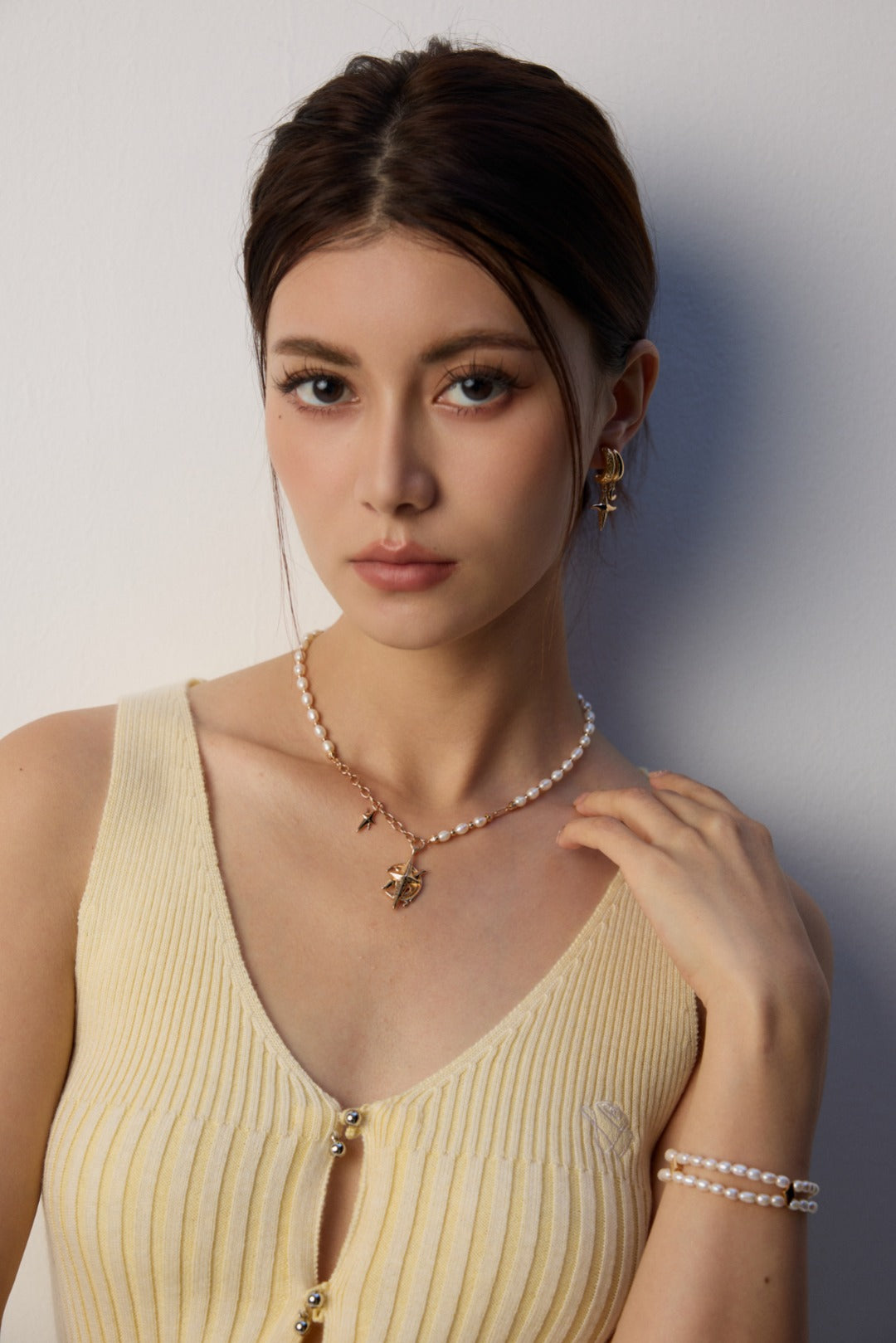 S925 ヴィンテージ ピアス ゴールド/シルバー