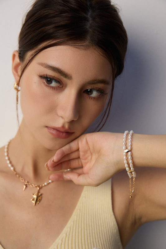 S925 Freshwater Pearl Bracelet Elegant Design