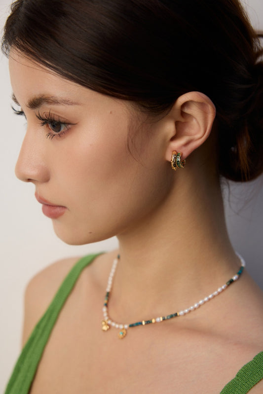S925 Vintage Design Zirconia Earrings Classic E01315
