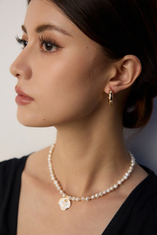S925 Zirconia Design Earrings, Elegant Gold-Plated E01269