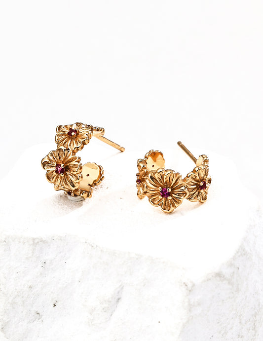 Silver 925 Zirconia Elegant Sparkle Fashion Earrings - 2 Colors