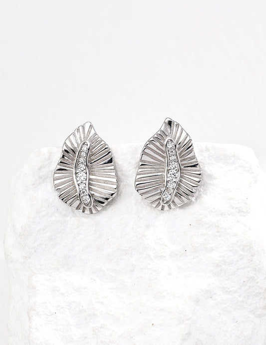 S925 Silver Vintage Design Zirconia Earrings