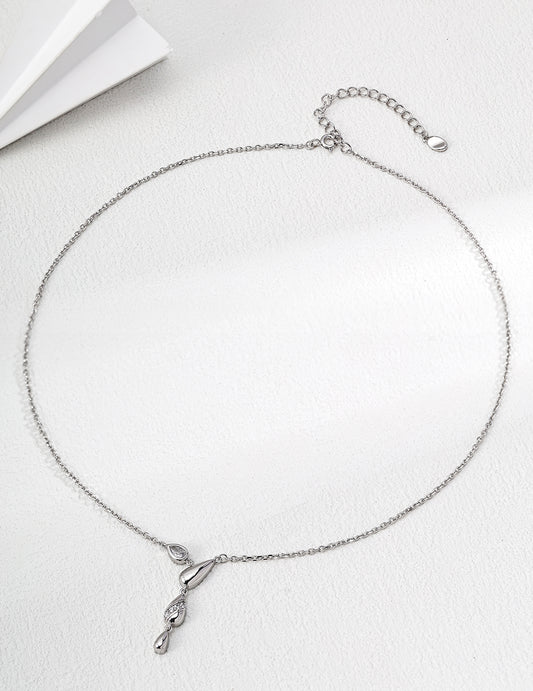 S925 Silver Simple Zirconia Necklace