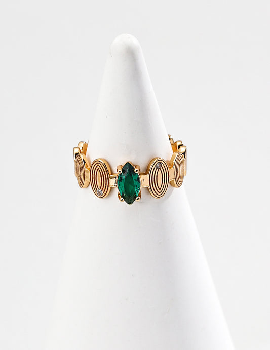S925 Minimalist Twisted Line Design Ring, Adorned with Summer Serenity