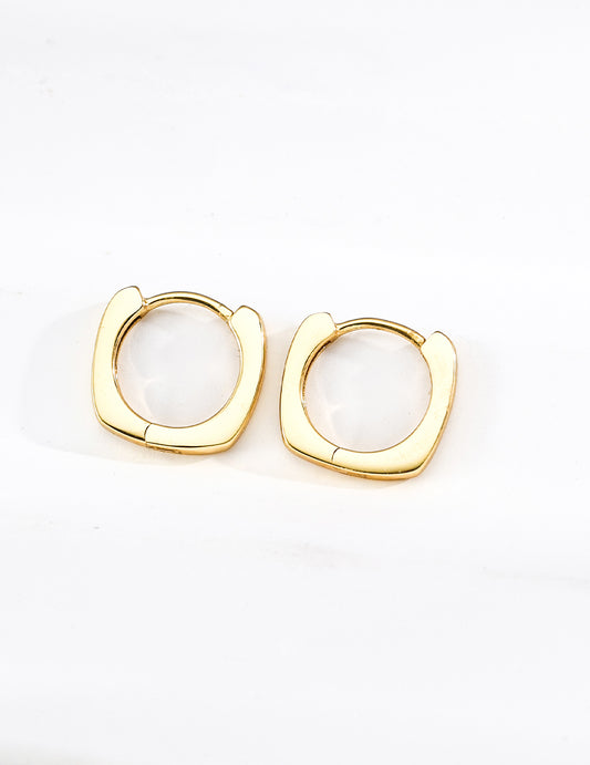 Sterling Silver 925 Simple Line Earrings: Timeless and sophisticated luster of pure silver