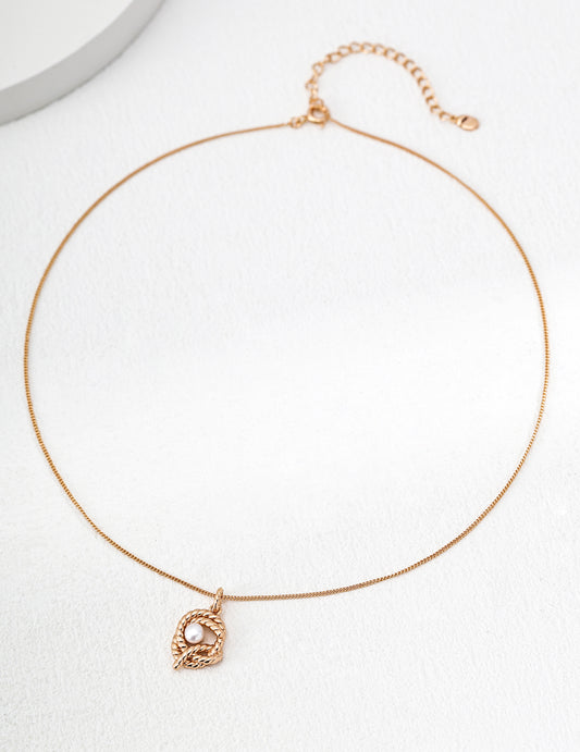 S925 Vintage Style Freshwater Pearl Design Necklace