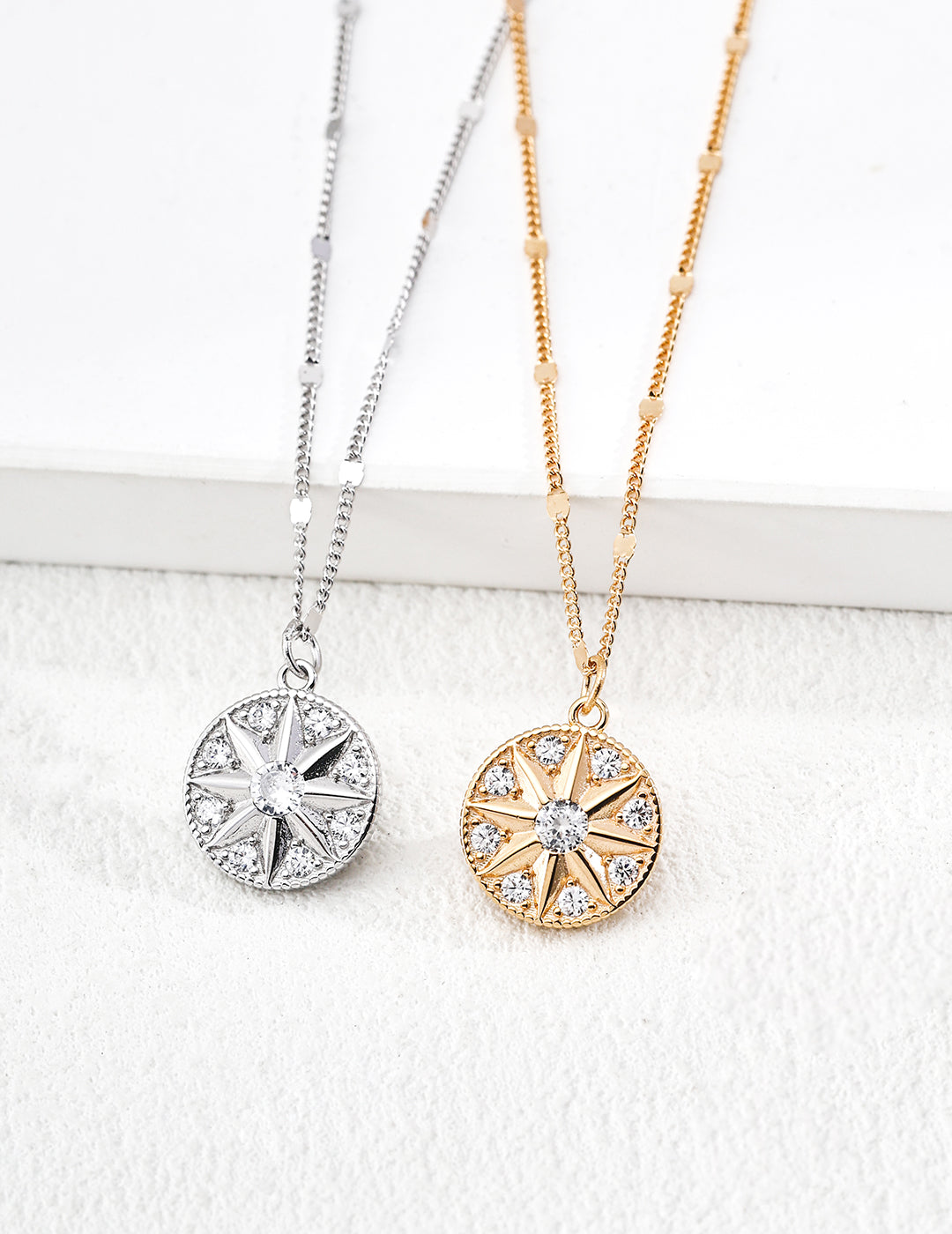 S925 Zirconia Necklace with Retro Design - Urban and Elegant Shine