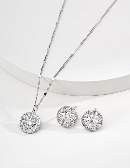 S925 Zirconia Necklace with Retro Design - Urban and Elegant Shine