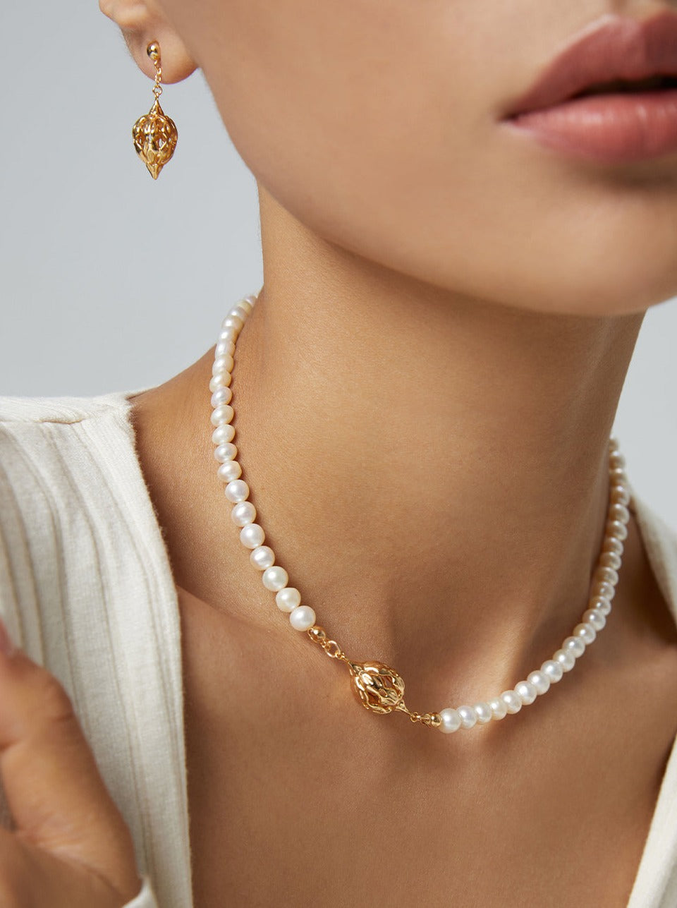 シルバー925 フラワークラスター ピアス
