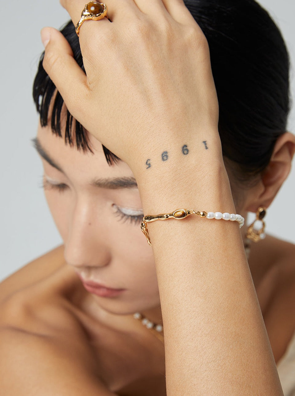シルバー925 タイガーアイ ブレスレット