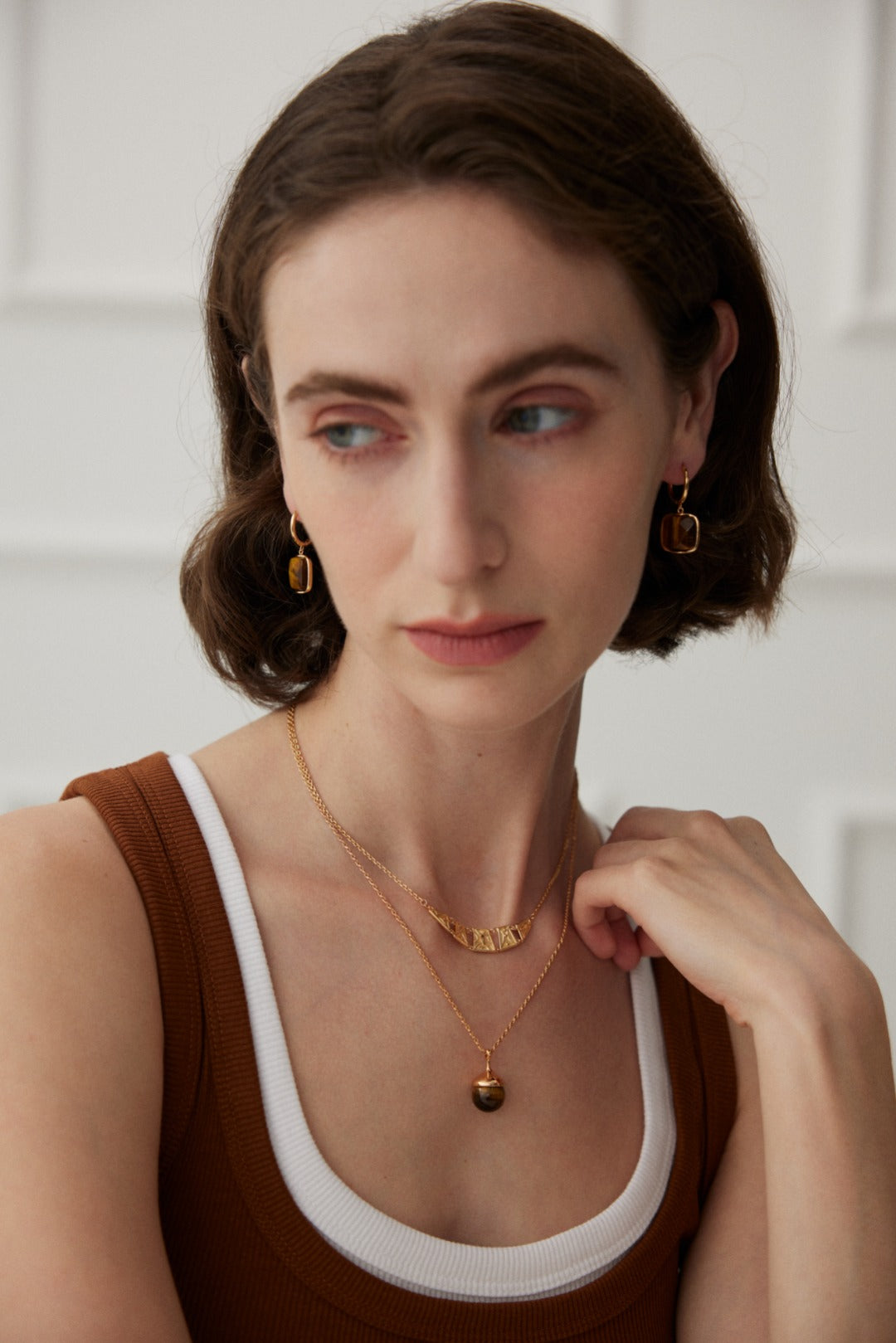 Simple Gold Necklace D0463