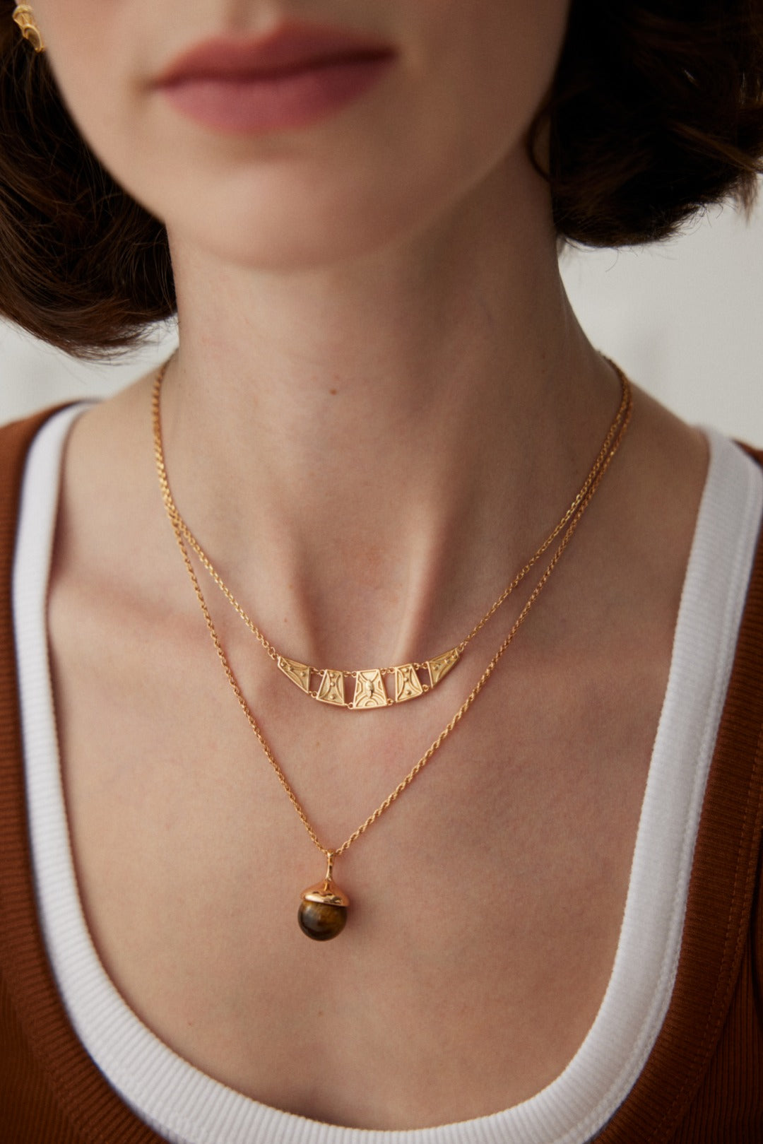 Simple Gold Necklace D0463