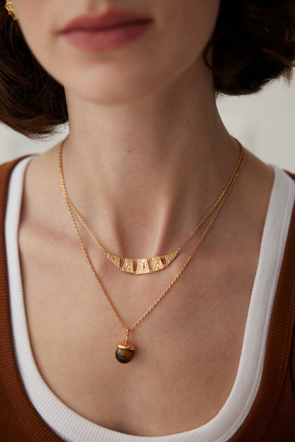 Simple Gold Necklace D0463