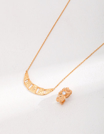 Simple Gold Necklace D0463
